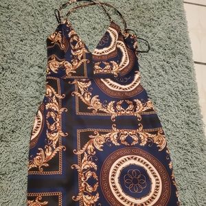 Open back fashion dress